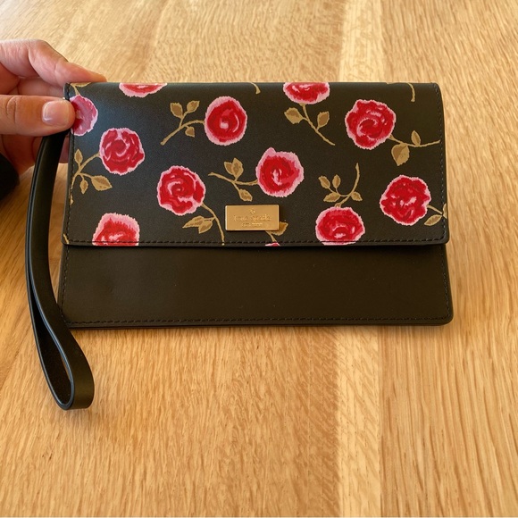Kate Spade Hazy Rose Printed Clutch